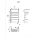 Рушникосушарка KOSSER Канна 800х500/7 ЕR рег. (ДК02ER)