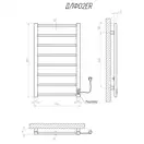 Рушникосушарка KOSSER Лофт 800х500 ER тайм. білий (ДЛФ02ERW)