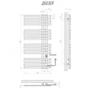 Рушникосушарка KOSSER Браш1200х600 ER тайм. білий (ДБ03ERW)