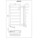 Рушникосушарка KOSSER Каскад Дуга 900х500/7 EL рег. (ДКД03ЕL)