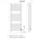 Рушникосушарка KOSSER Герда 1200х500 ER тайм. білий (ДГ04ERW)