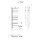 Рушникосушарка KOSSER Герда 800х500 EL (ДГ06ER)