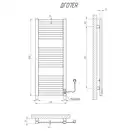 Сушарка для рушників KOSSER Герда 1000х400/15 тайм. чорний (ДГ07ER)