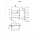 Рушникосушарка KOSSER Скоба 600х500/4 ЕL рег. (ДС08EL)