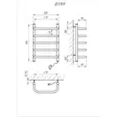 Рушникосушарка KOSSER Скоба 700х500/5 ЕR рег. (ДС09ER)