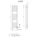 Сушарка для рушників KOSSER Герда 1200х300 ER тайм. білий (ДГ10ERW)