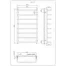 Рушникосушарка KOSSER Скоба 900х530/8 (ДС12)