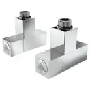 Кран кутовий Laris 1/2" - 1/2" Кватро 2шт. (LX-855) (71401053)