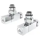 Кран кутовий Laris 1/2" - 3/4" Кватро Класік 2шт. (LX-851) (71401060)