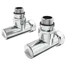 Кран кутовий Laris Звичайний 1/2" - 3/4" + ексцентрики 2шт. (LX-4701) (71401061)