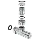 Кран кутовий Laris Звичайний 1/2" - 3/4" + ексцентрики 2шт. (LX-4701) (71401061)