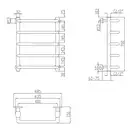 Полотенцесушитель водяной Lidz Standard (CRM) D32/20х1/2" 400x700 P5 (LSTNDD32201240705WAT)