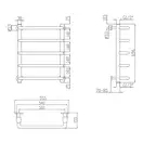 Полотенцесушитель водяной Lidz Standard (CRM) D32/20х1/2" 500x700 P5 (LSTNDD32201250705WAT)