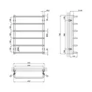 Полотенцесушитель водяной Lidz Standard (CRM) D32/20х1/2" 600x800 P6 (LSTNDD32201260806WAT)