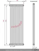 Радіатор трубчастий Zehnder Charleston 2180-10, 1792х486х62, 1240 Вт, Traffic White (2180-10 RAL9016 5410)