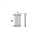 Стальной трубчатый радиатор Zehnder Charleston Black Matt (3150-8 0557) фото 2 Aquada.com.ua