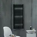 Полотенцесушитель електричний Zehnder Virando 1226х500 з теном MOA 600Вт, чорний Traffic Black (AB-120-050-9217 WEMOA06T905M)