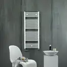Полотенцесушитель електричний Zehnder Aura 906х500мм, 500 Вт, білий (PBEZ-090-50-MQ)