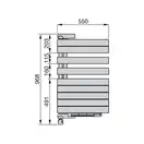 Полотенцесушитель електричний Zehnder Roda Twist Spa Air 968x550 500 Вт правосторонній, білий RAL 9016 (ROER-100-55/IPS RAL 9016) (ROER-100-55_IPS RAL 9016)