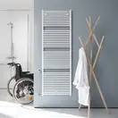 Полотенцесушитель електричний Zehnder Toga 741x500 300 Вт з електропатроном RACY-C, білий RAL 9016 (TE-070-050/GD RAL 9016) (TE-070-050_GD RAL 9016)