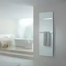 Полотенцесушитель електричний Zehnder Vitalo Bar з хромовим держателем 1570х400 350 Вт, анодований алюміній (VIPES-160-40/GD) (VIPES-160-40_GD)