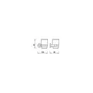 склянка з утримувачем Omnires Modern Project black matt (MP60320BL)