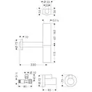 Сифон для умивальника Axor Flowstar Design, хром (51304000)