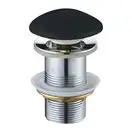 Донный клапан MEXEN KLIK-KLAK BLACK MATT без перелива, с керамической крышкой (MEX-79910-85)