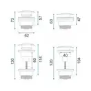 Донный клапан для умывальника REA KLIK-KLAK NIKIEL BRUSHED (REA-A6000)