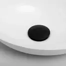 Донный клапан для умывальника Yoka KLIK-KLAK BLACK без перелива черный (BK.POP-14-BP-BLK)