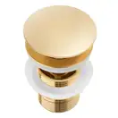 Донный клапан для умывальника Yoka KLIK-KLAK L.GOLD без перелива золотой (BK.POP-14-BP-GLD)
