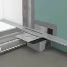 Верхня частина зливу для душу Hansgrohe RainDrain Flex для каналу (пристінний) 700 мм, Matt Black (56050670)