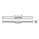 Верхня частина зливу для душу Hansgrohe RainDrain Flex для каналу (пристінний) 100 см, Brushed Black (56053340)