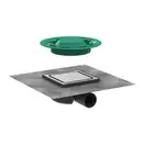 Точковий трап Hansgrohe RainDrain Spot 150x150х68мм 50 Brushed Stainless Steel (56055800)