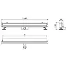 Трап для душа MEXEN FLAT WALL 2В1 CHROME 120 см. (MEX-1030120)