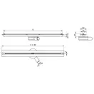 Трап для душа MEXEN FLAT 360° SUPER SLIM CHROME хром 150 см (MEX-1051150)