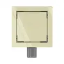 Трап для душа MEXEN FLAT GOLD 12х12 золотой, квадратный (MEX-1510012)