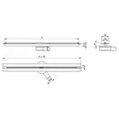 Трап для душа MEXEN FLAT 360° SUPER SLIM GOLD золотой 70 см (MEX-1551070)