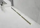 Трап для душа MEXEN FLAT 360° SUPER SLIM GOLD золотой 130 см (MEX-1551130)