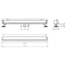 Трап для душа MEXEN FLAT WALL 2В1 BLACK 120 см. (MEX-1730120)
