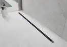 Трап для душа MEXEN FLAT 360° SUPER SLIM BLACK черный 110 см (MEX-1751110)