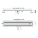Rea NEOX 80 PRO Трап для душу, матове золото (REA-G2703)