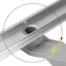 Трап для душа REA NEOX 60 SUPERFLOW BRUSHED STEEL матовая сталь (REA-G2705)
