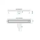 Трап для душа REA NEOX 60 SUPERFLOW BRUSHED STEEL матовая сталь (REA-G2705)