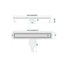 Rea Neox 70 Superflow Трап для душу, матова сталь (REA-G2706)