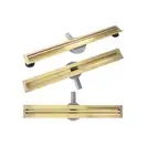 Трап для душа REA NEOX 80 SLIM PRO BRUSHED GOLD матовое золото (REA-G2715)