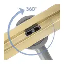 Rea Neox 60 Slim Pro Трап для душу, золотий (REA-G2717)