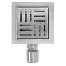 Трап для душа REA CROSS 12x12 NICKIEL BRUSHED (REA-G6200)