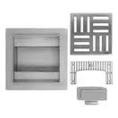Трап для душа REA CROSS 12x12 NICKIEL BRUSHED (REA-G6200)