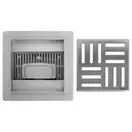 Трап для душа REA CROSS 12x12 NICKIEL BRUSHED (REA-G6200)